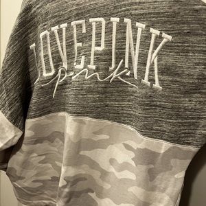 Pink Varsity Half-Zip